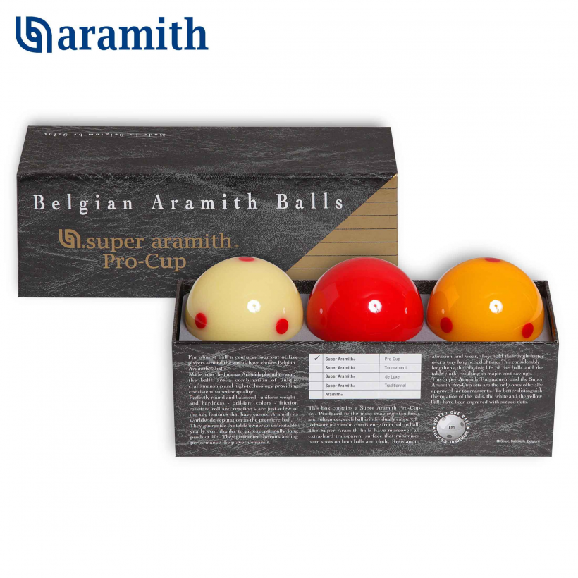 Шары Super Aramith Pro-Cup Carom ø61,5мм 3шара